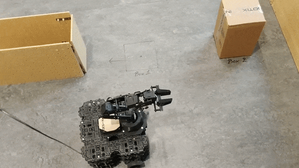 Our robot in action