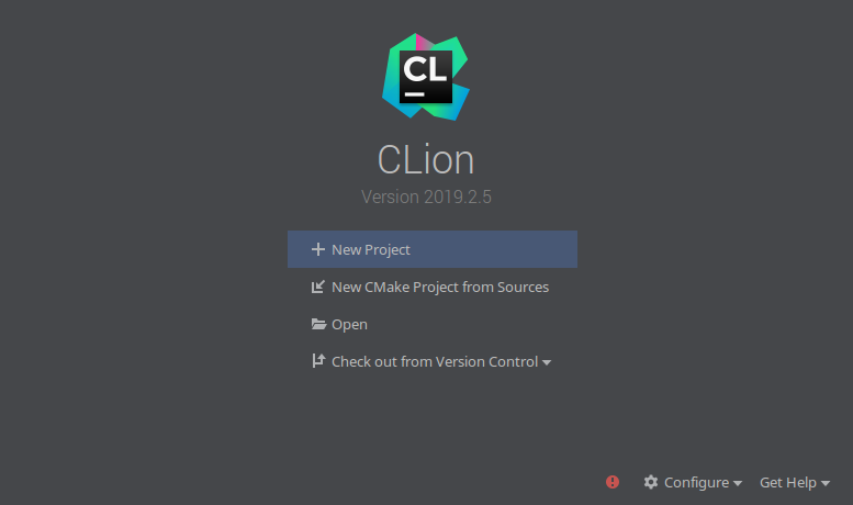 CLion Welcome